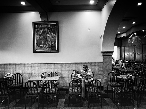 Lonely Man at Bar