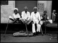 4 Men with 4 Sticks